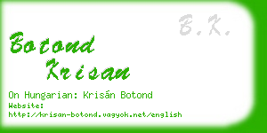 botond krisan business card